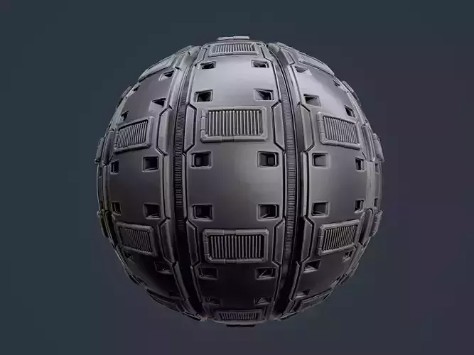 Sci-Fi Military Seamless PBR Texture 117 Texture
