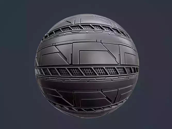 Sci-Fi Military Seamless PBR Texture 120 Texture