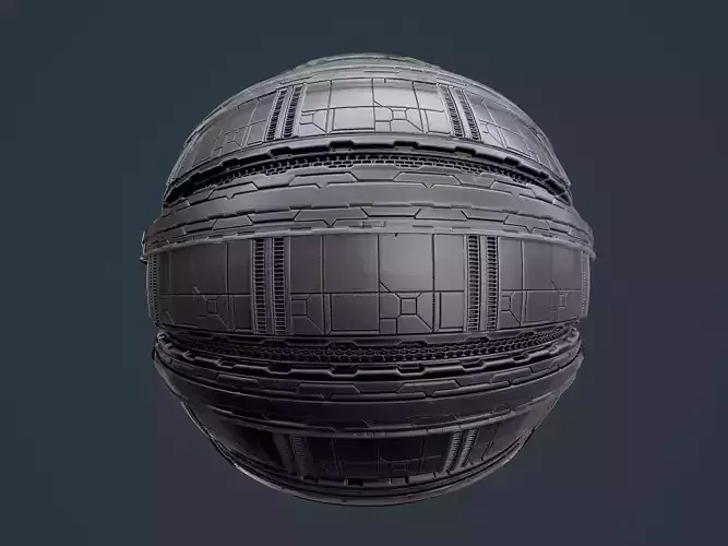 Sci-Fi Military Seamless PBR Texture 122 Texture