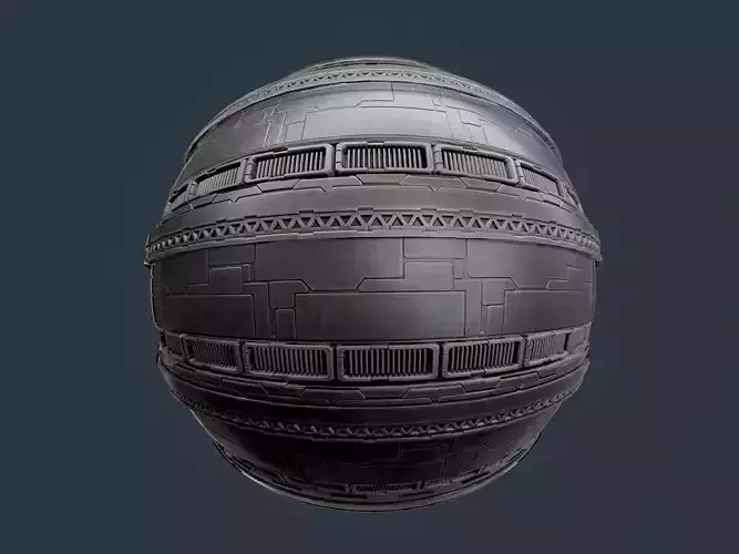 Sci-Fi Military Seamless PBR Texture 125