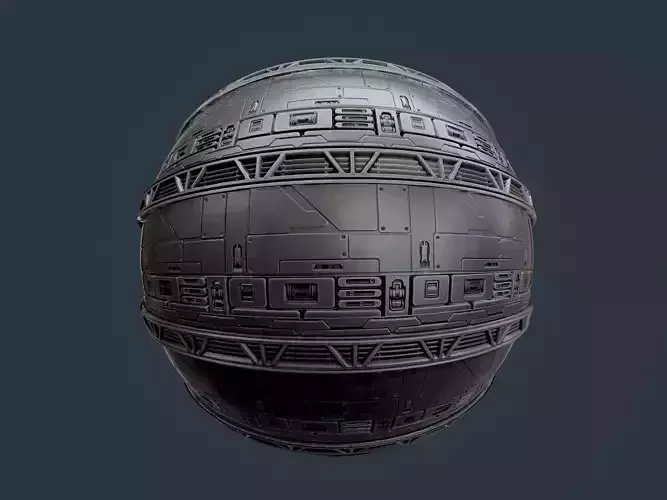 Sci-Fi Military Seamless PBR Texture 128