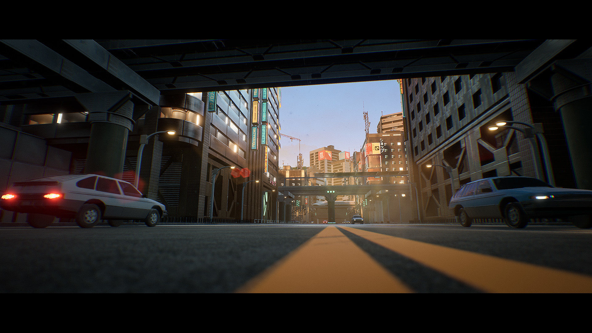 Urban City Kitbash Set - UE4 Low-poly 3D model_3