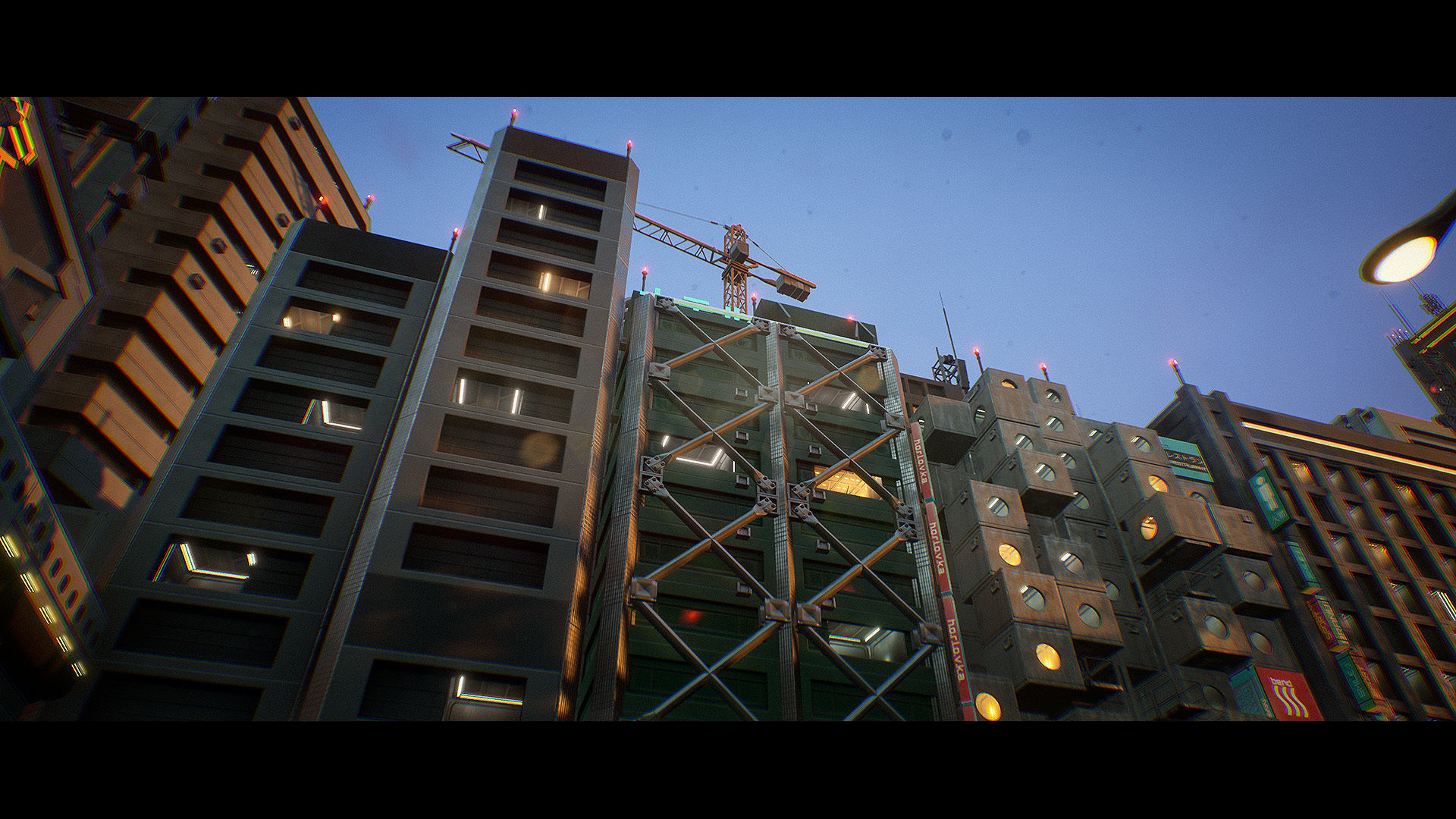 Urban City Kitbash Set - UE4 Low-poly 3D model_10