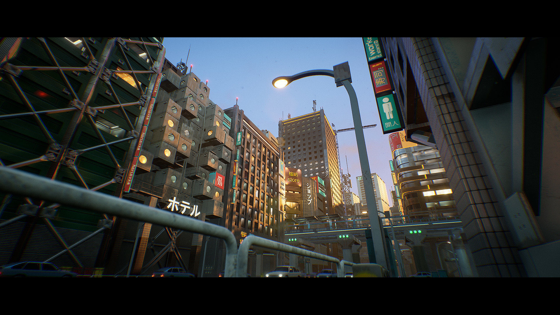 Urban City Kitbash Set - UE4 Low-poly 3D model_4