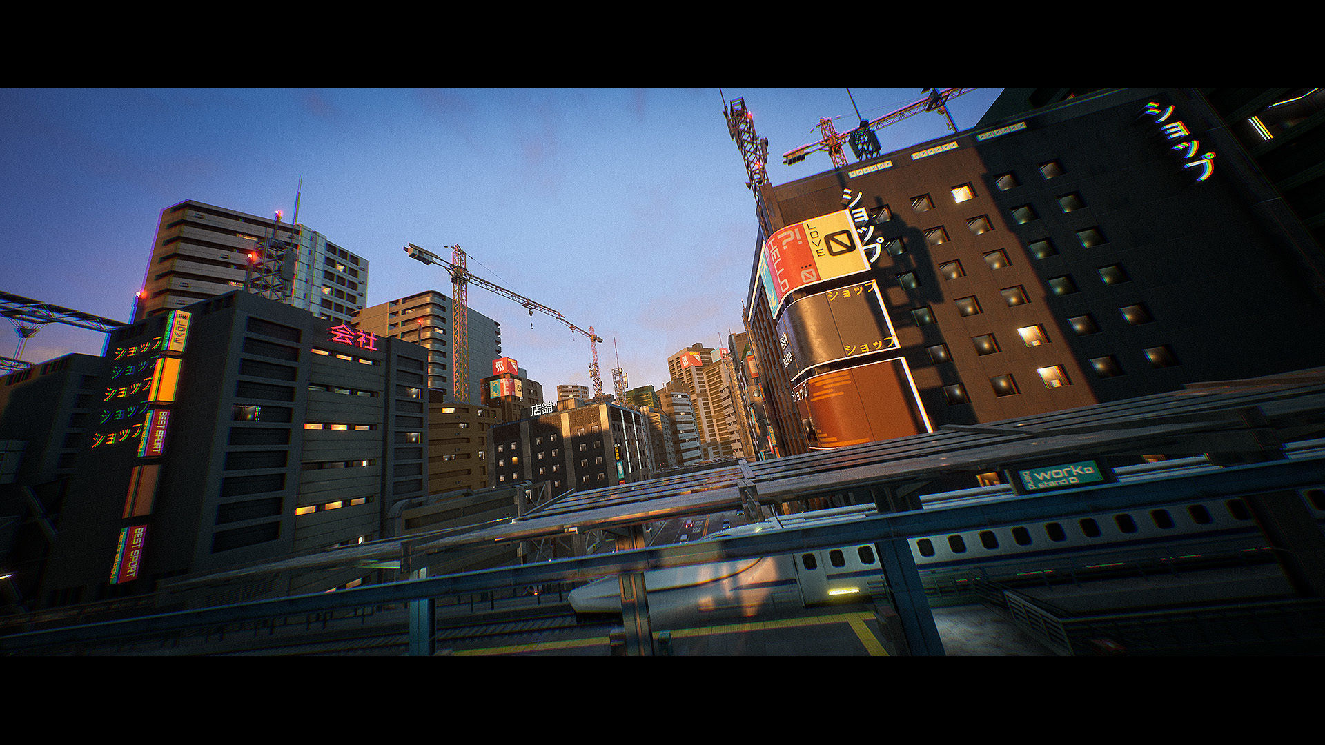 Urban City Kitbash Set - UE4 Low-poly 3D model_2