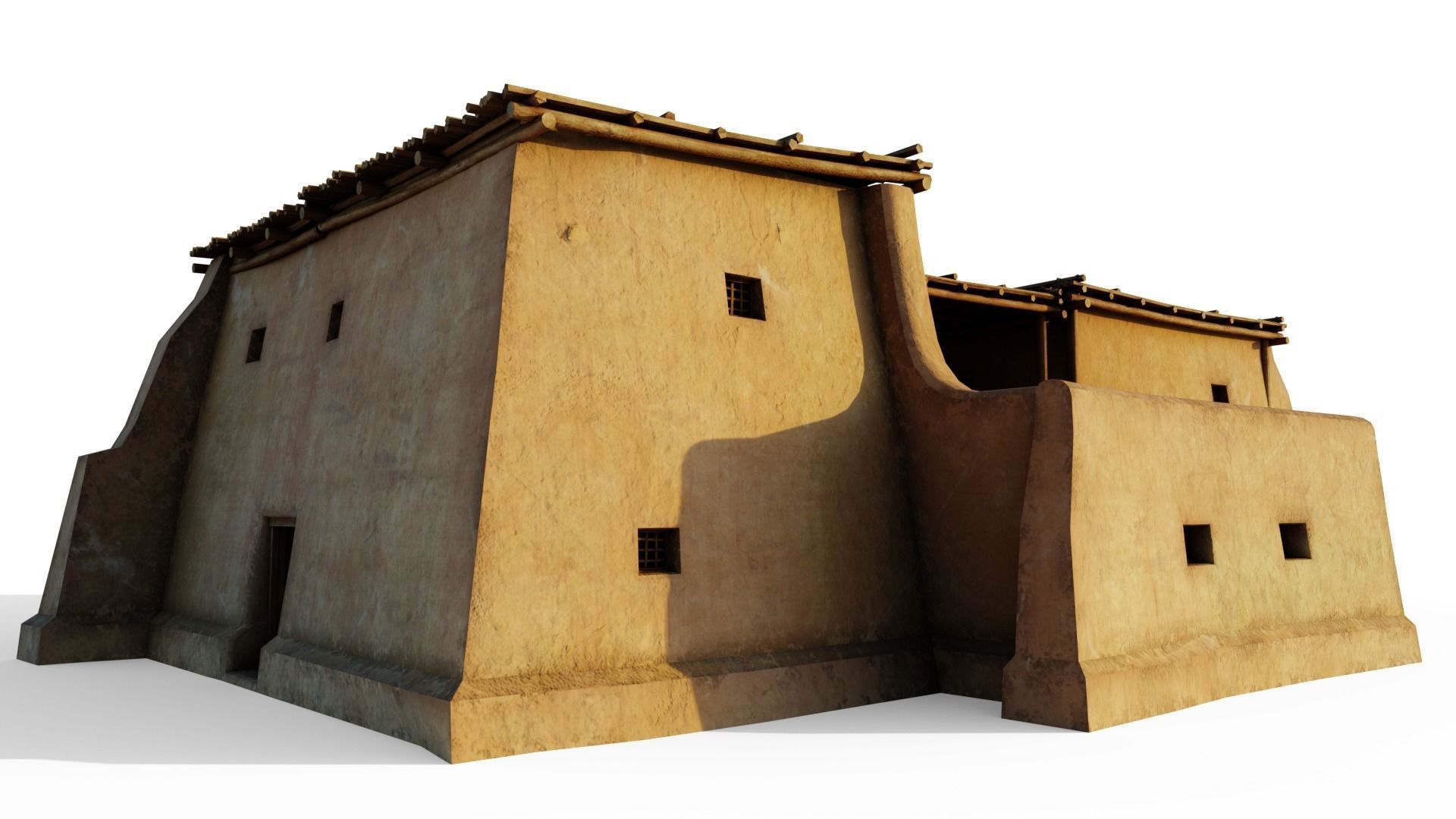 Sturdy Shanty Low-poly 3D model_6