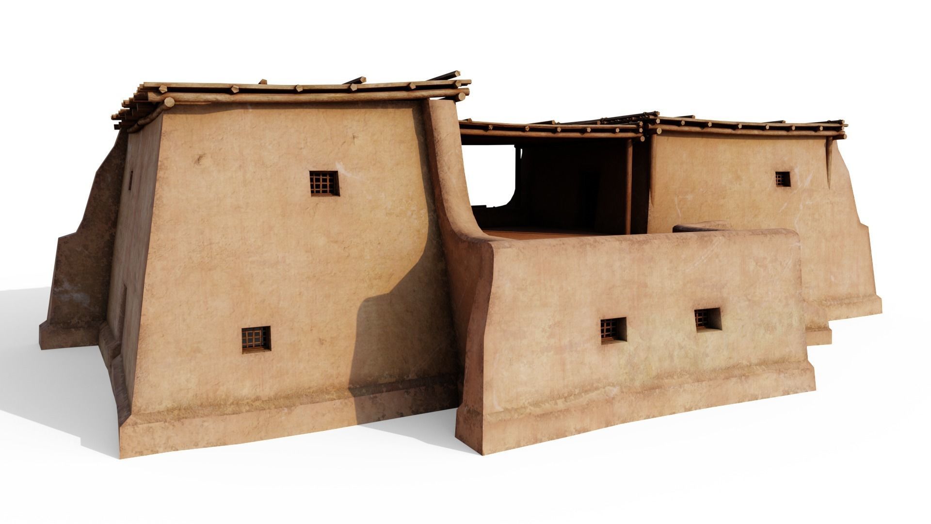 Sturdy Shanty Low-poly 3D model_11