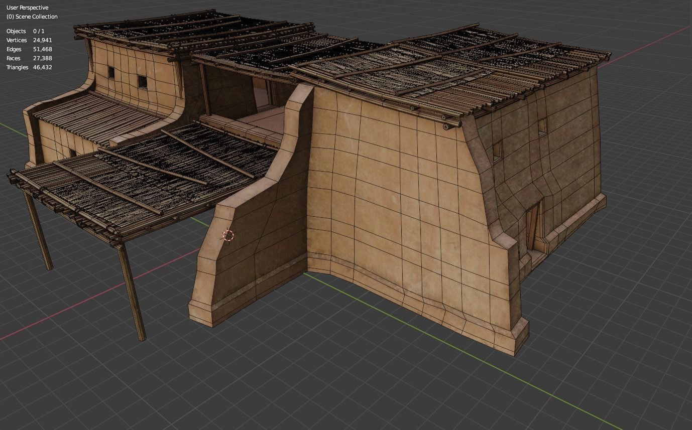Sturdy Shanty Low-poly 3D model_22