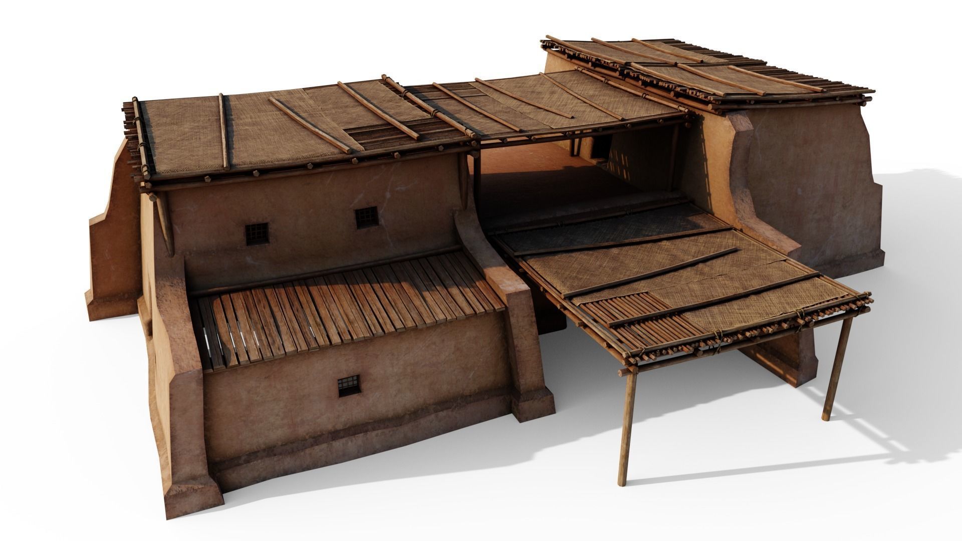 Sturdy Shanty Low-poly 3D model_2