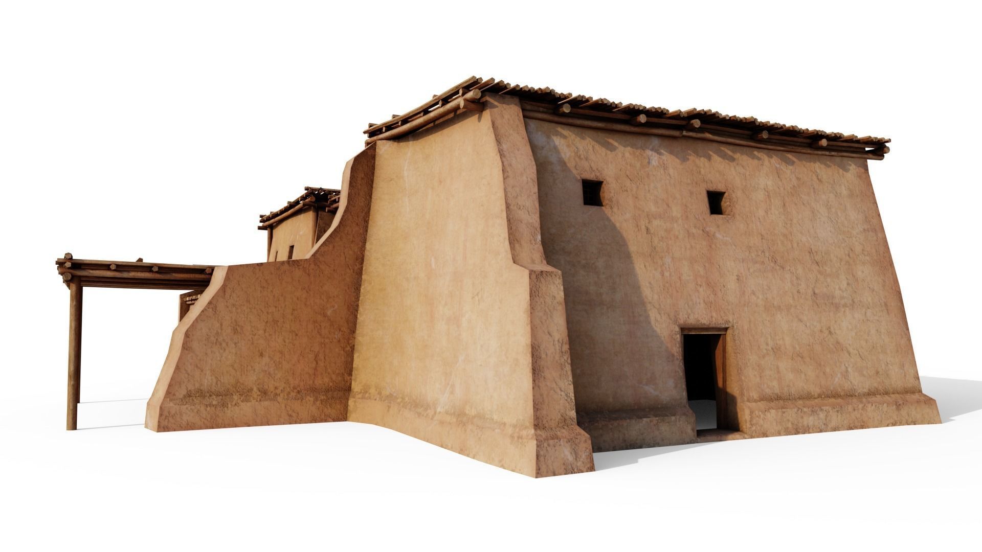 Sturdy Shanty Low-poly 3D model_15