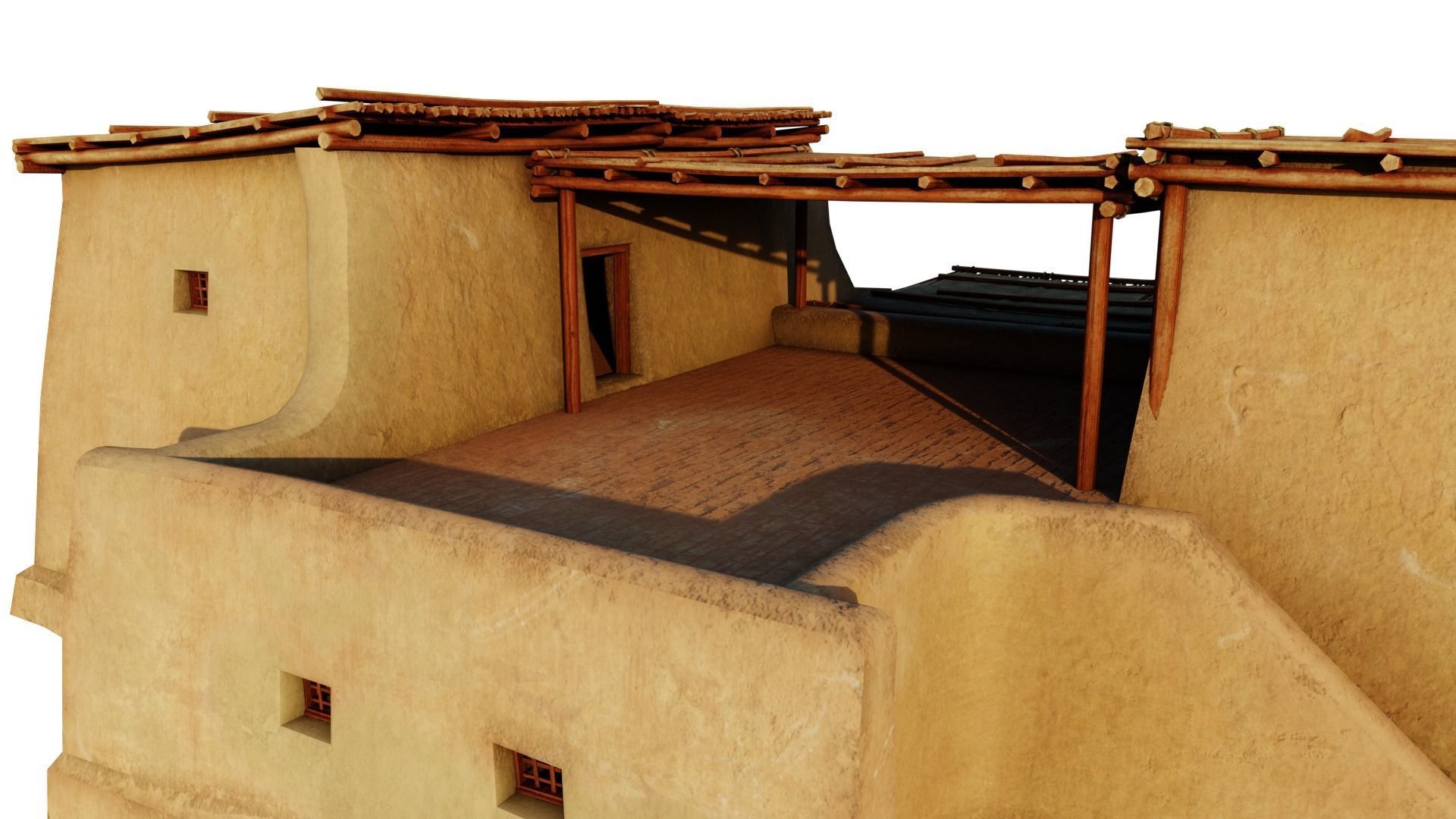 Sturdy Shanty Low-poly 3D model_8