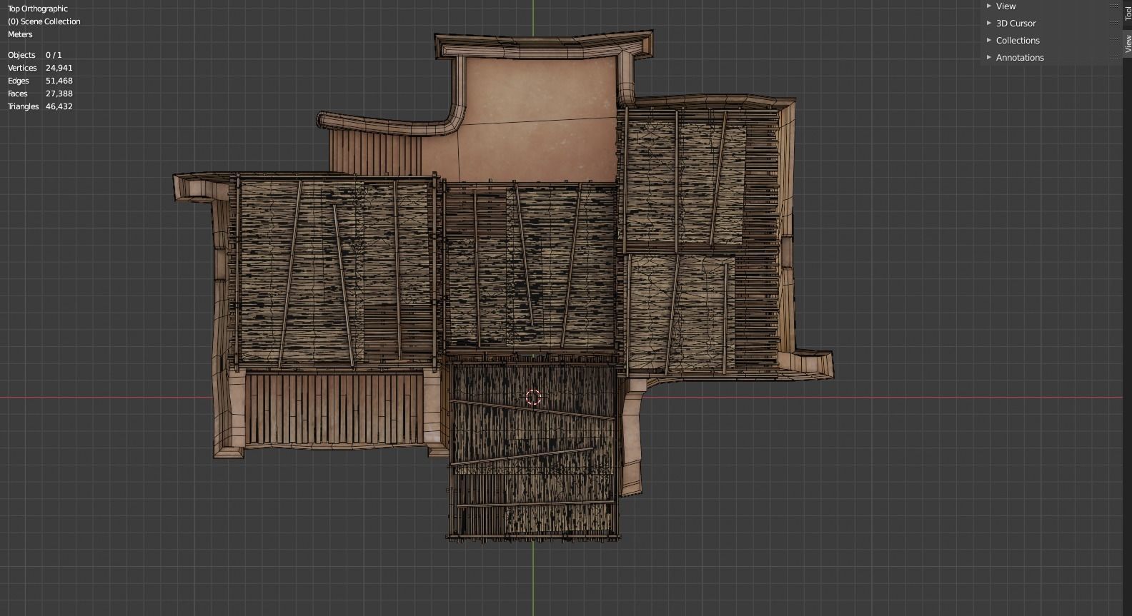 Sturdy Shanty Low-poly 3D model_28