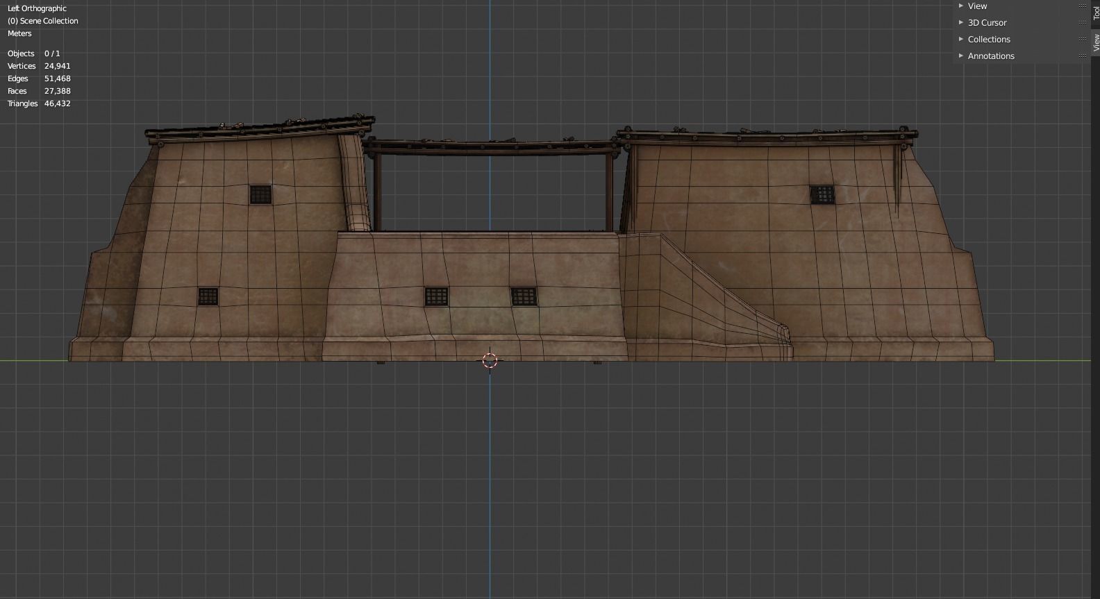 Sturdy Shanty Low-poly 3D model_26