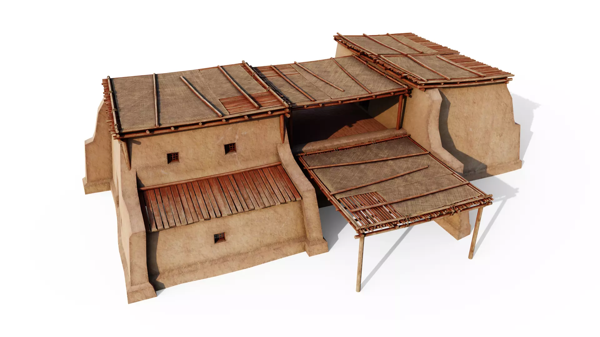 Sturdy Shanty Low-poly 3D model_0