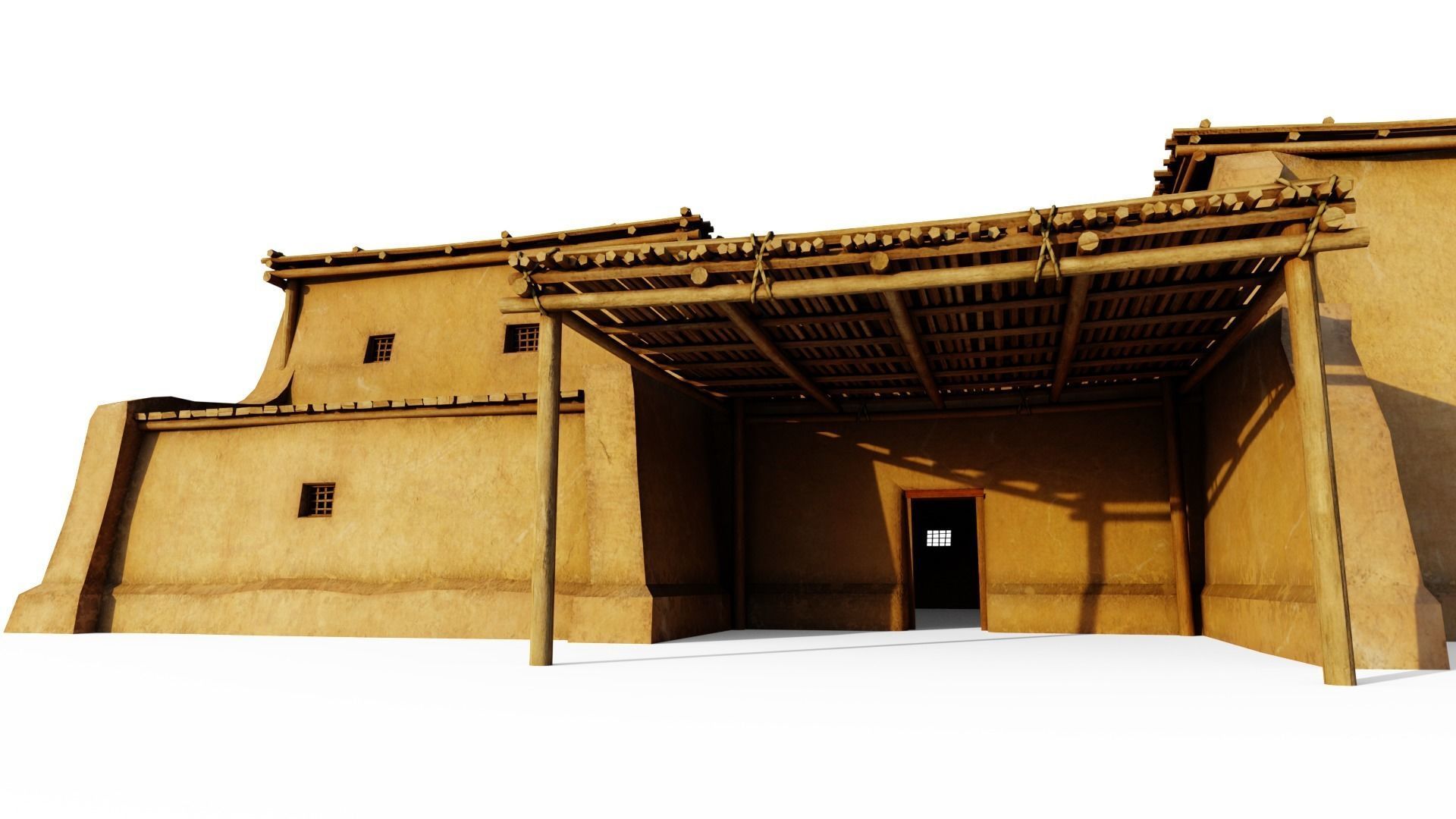 Sturdy Shanty Low-poly 3D model_4