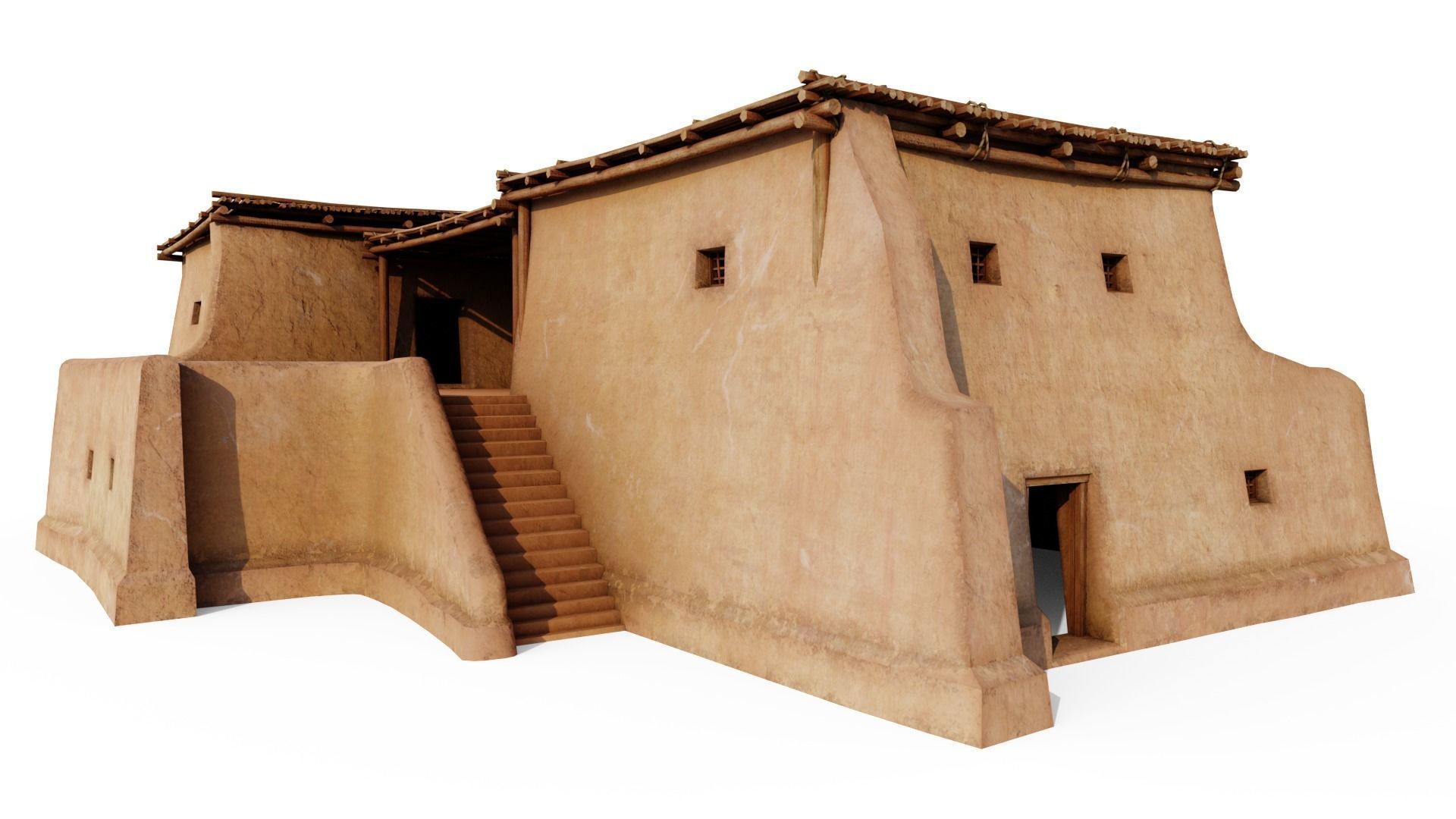 Sturdy Shanty Low-poly 3D model_12