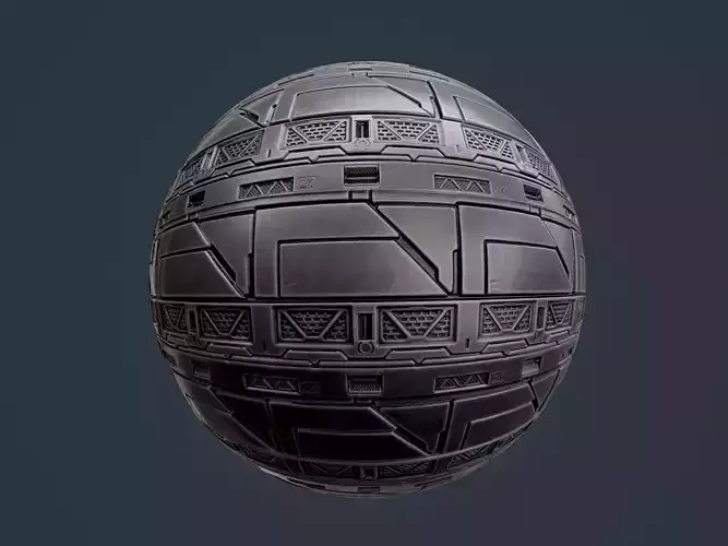 Sci-Fi Military Seamless PBR Texture 132