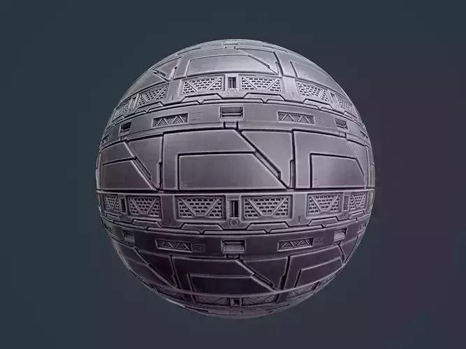 Sci-Fi Military Seamless PBR Texture 132