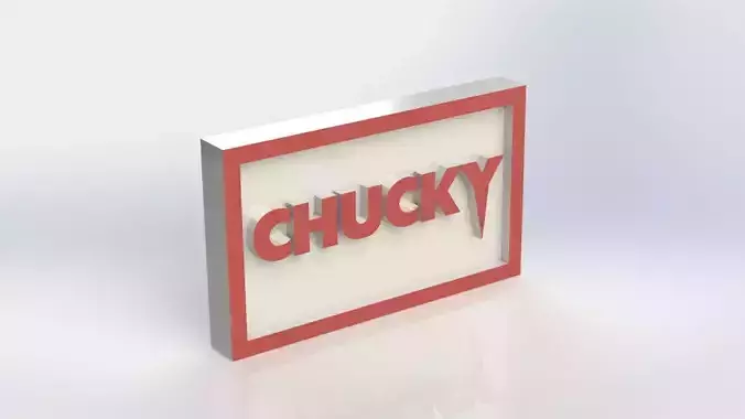 Chucky Plaque 3D print model