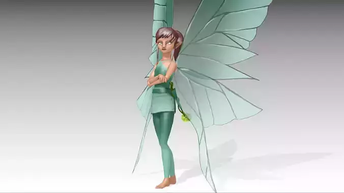 Fairy Low-poly 3D model