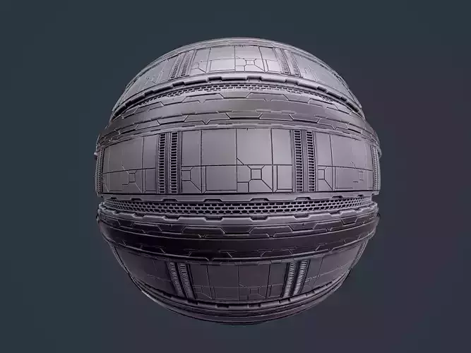 Sci-Fi Military Seamless PBR Texture 138