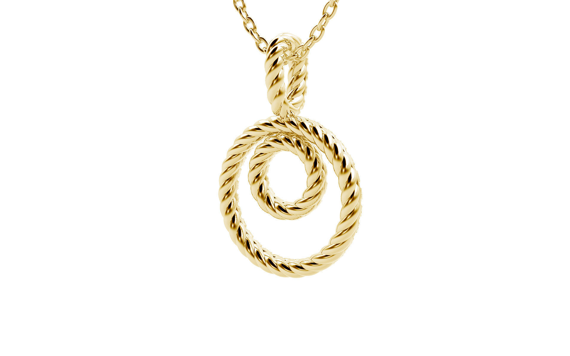 Bilateral Pendant  3D print model_2