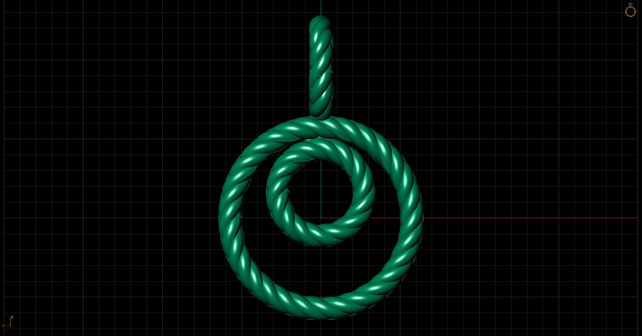 Bilateral Pendant  3D print model_7