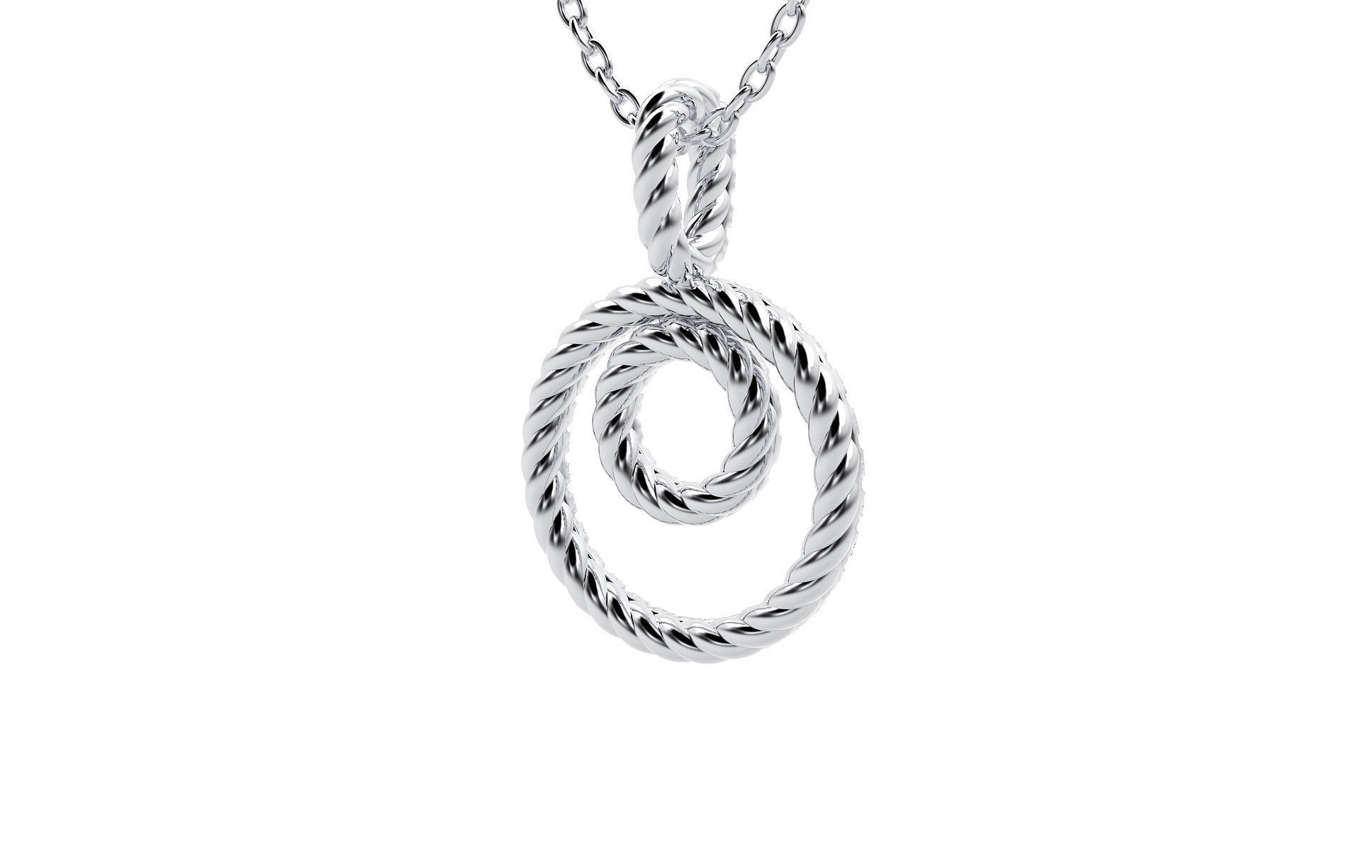 Bilateral Pendant  3D print model_3