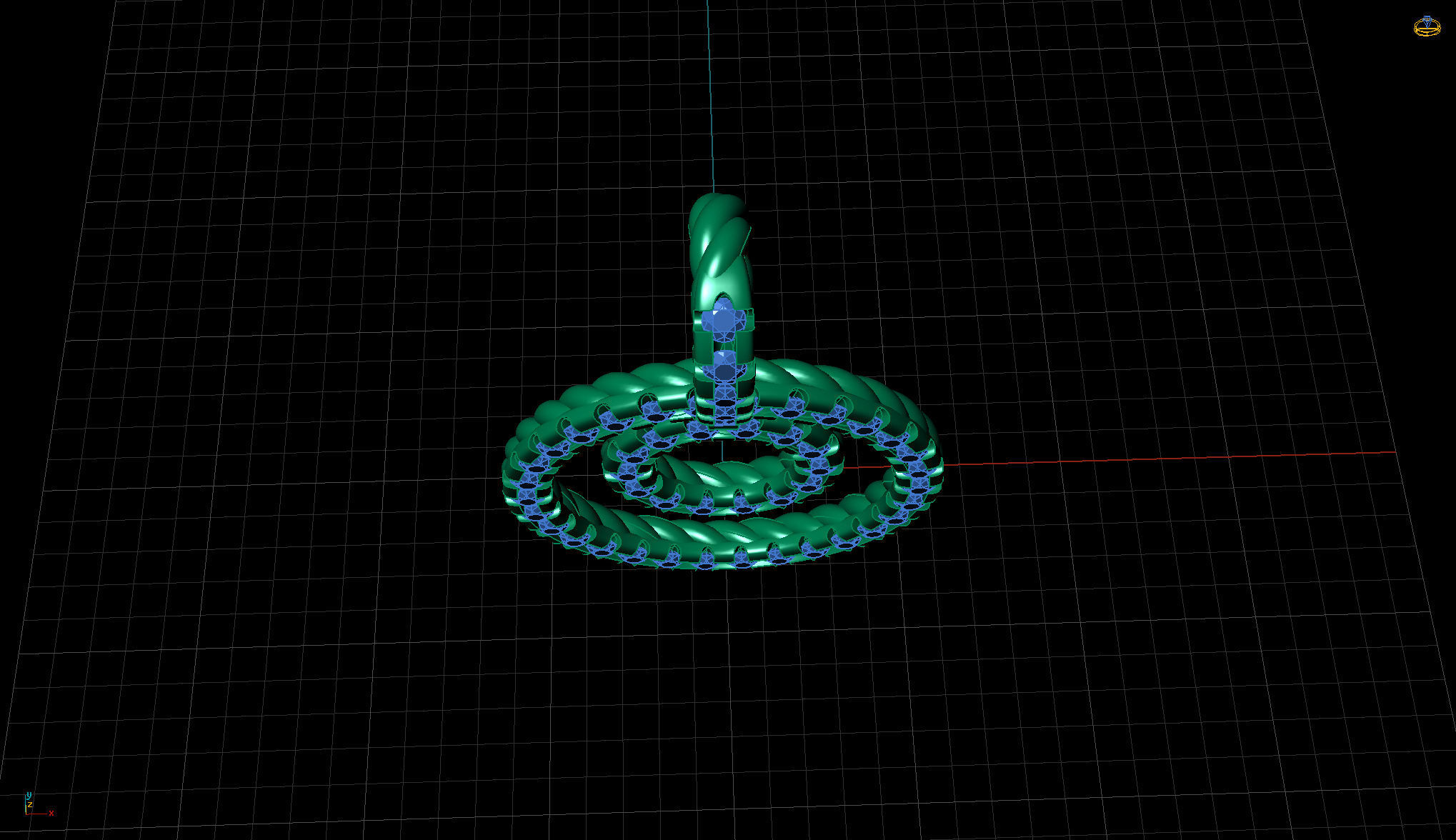 Bilateral Pendant  3D print model_13