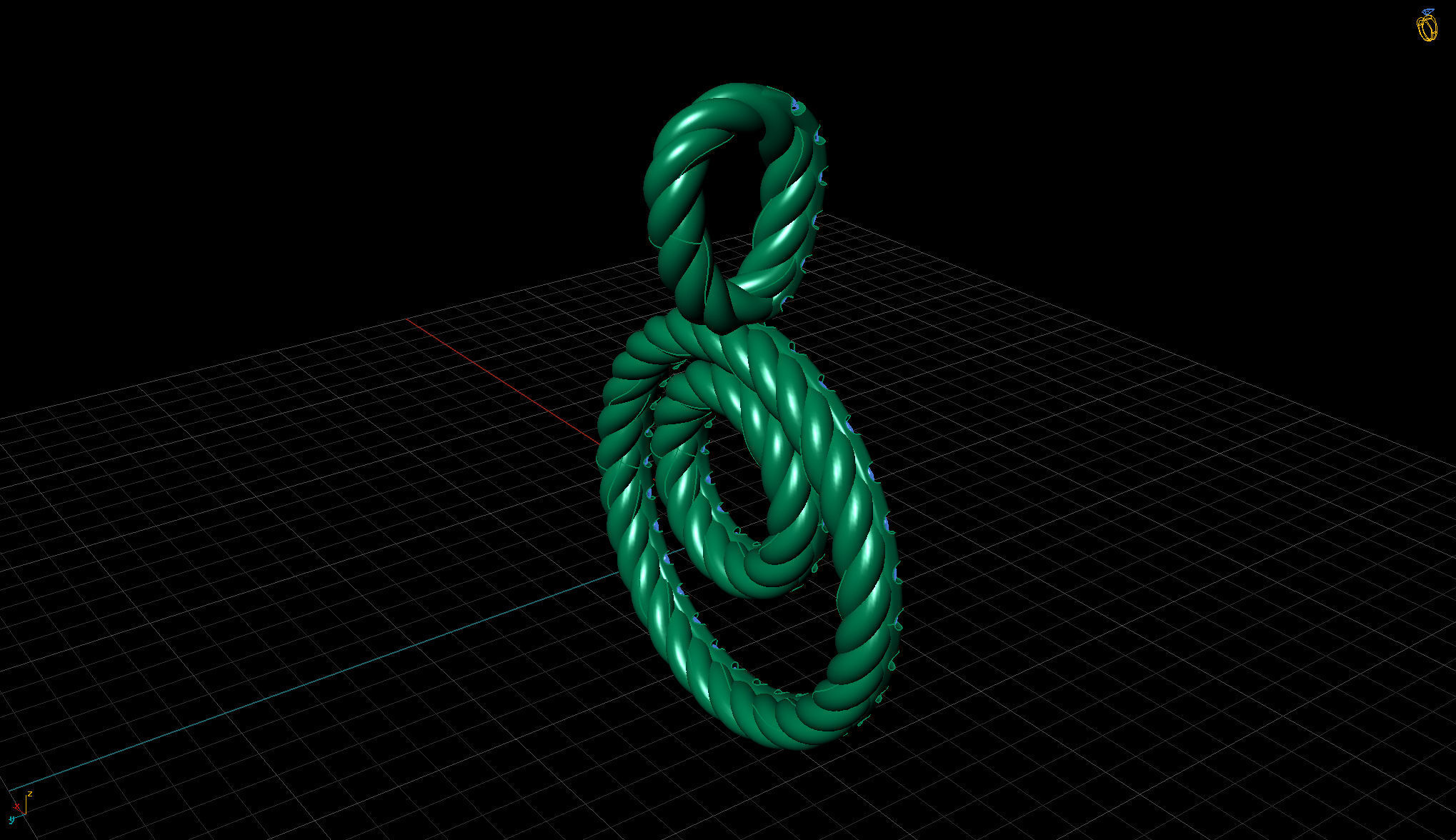 Bilateral Pendant  3D print model_11