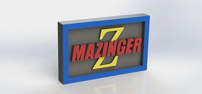Mazinger Z Plaque 3D print model