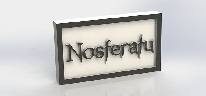 Nosferatu Plaque 3D print model