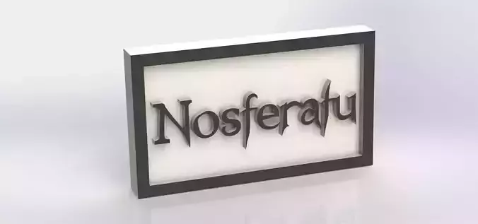 Nosferatu Plaque 3D print model