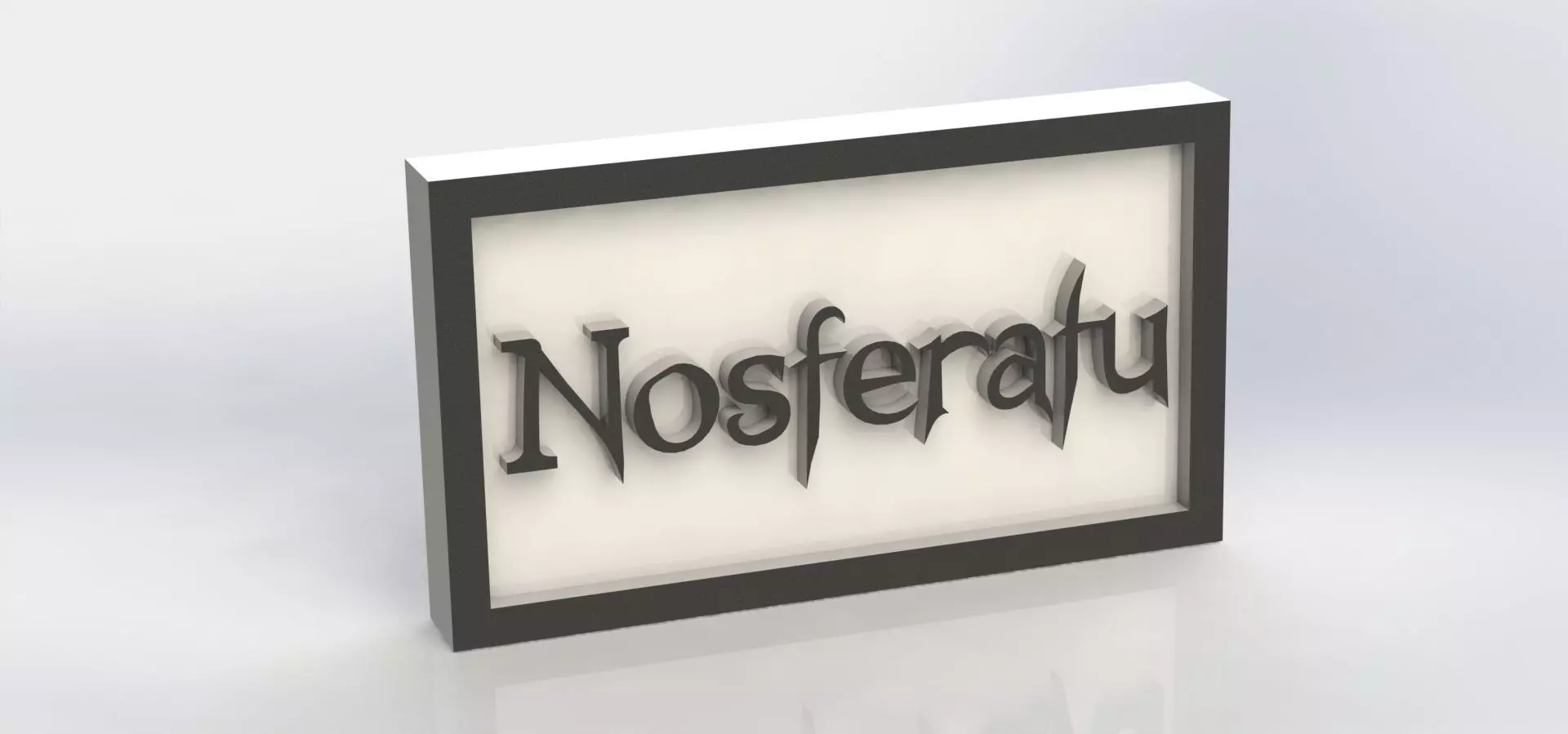 Nosferatu Plaque 3D print model_0