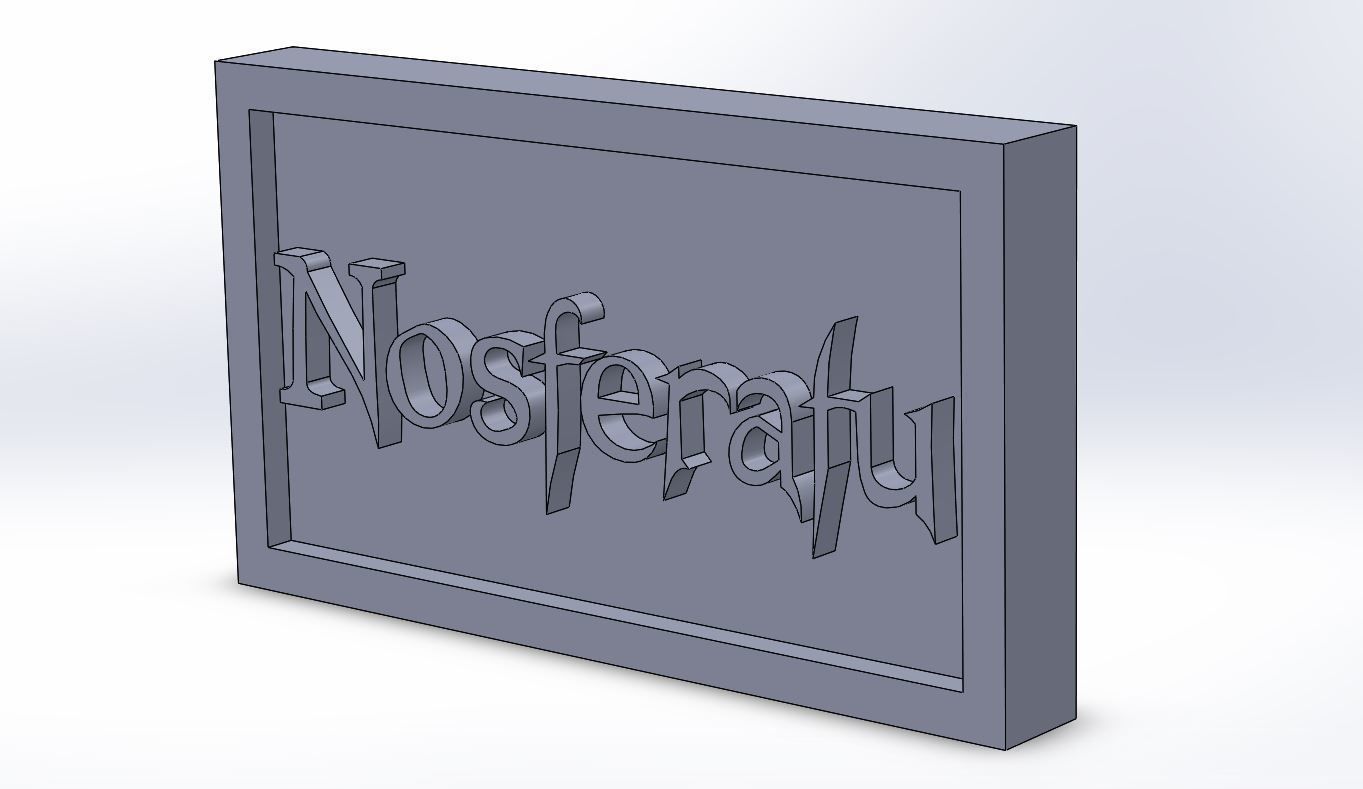 Nosferatu Plaque 3D print model_2