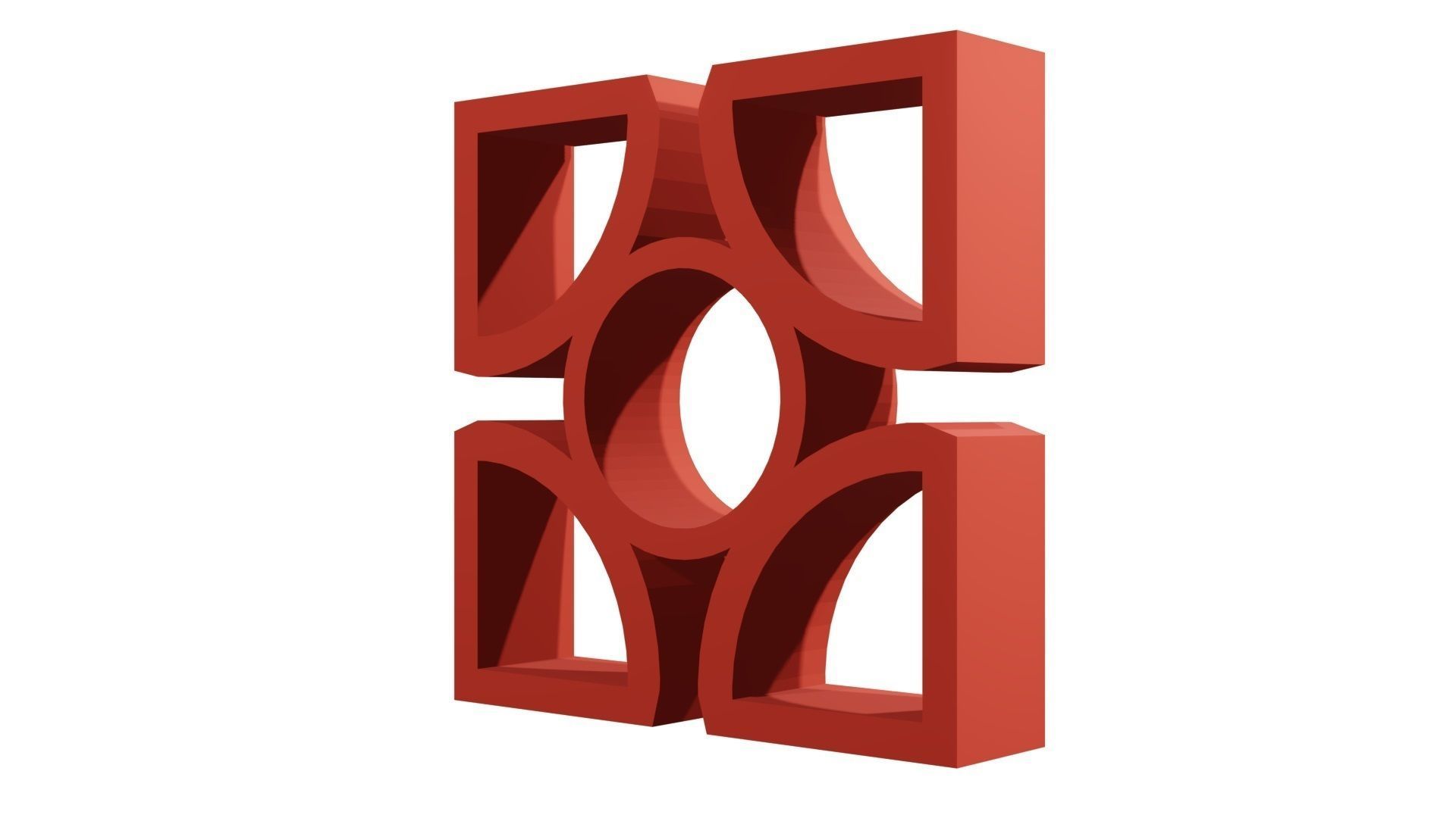 Brick Jaali Block Arch Gap 3D model_5