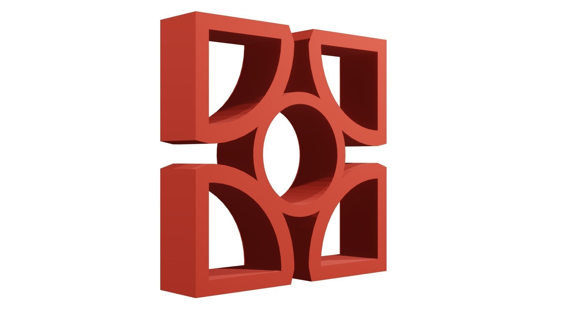 Brick Jaali Block Arch Gap 3D model_3