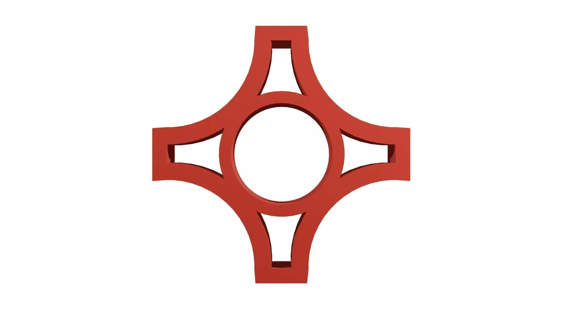 Brick Jaali Arch Open 3D model_0