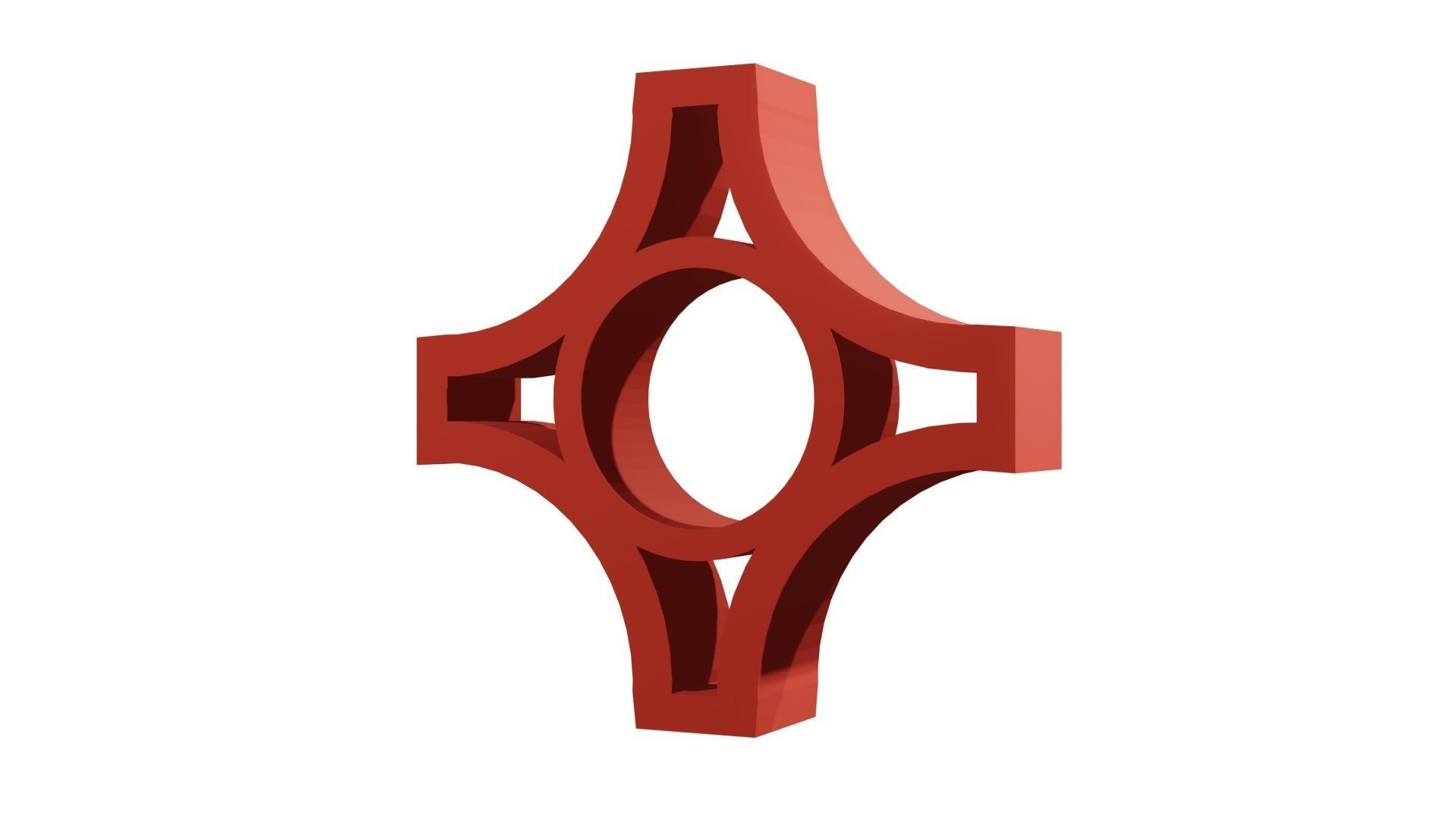 Brick Jaali Arch Open 3D model_5