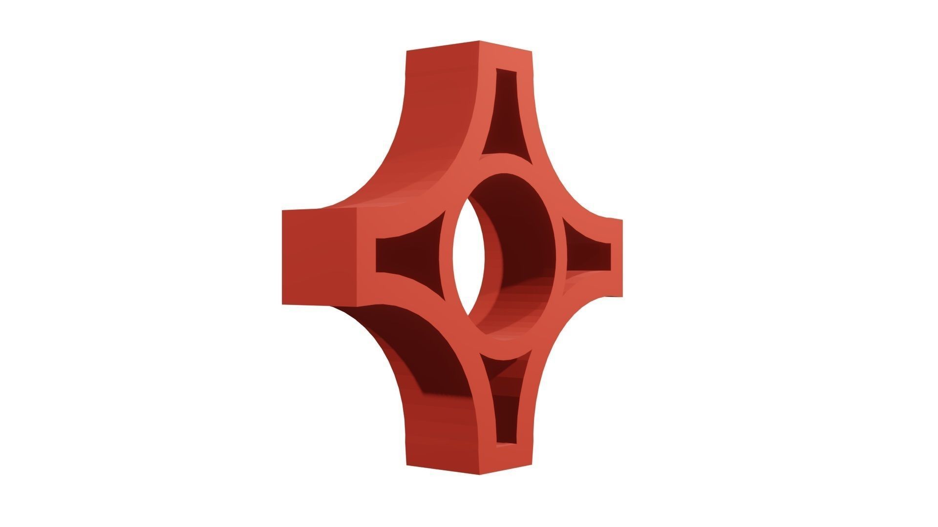 Brick Jaali Arch Open 3D model_3