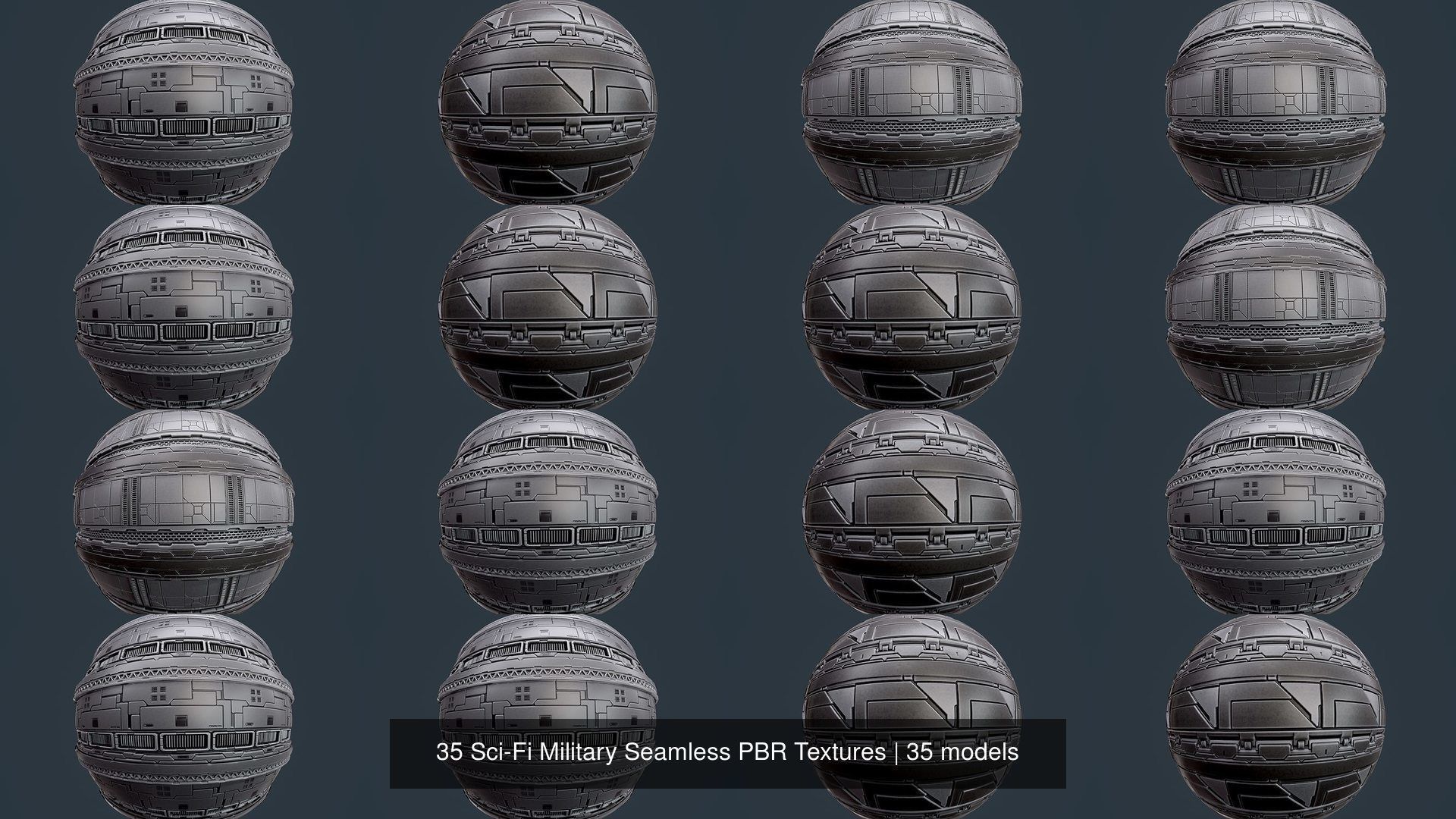 35 Sci-Fi Military Seamless PBR Textures Texture_4