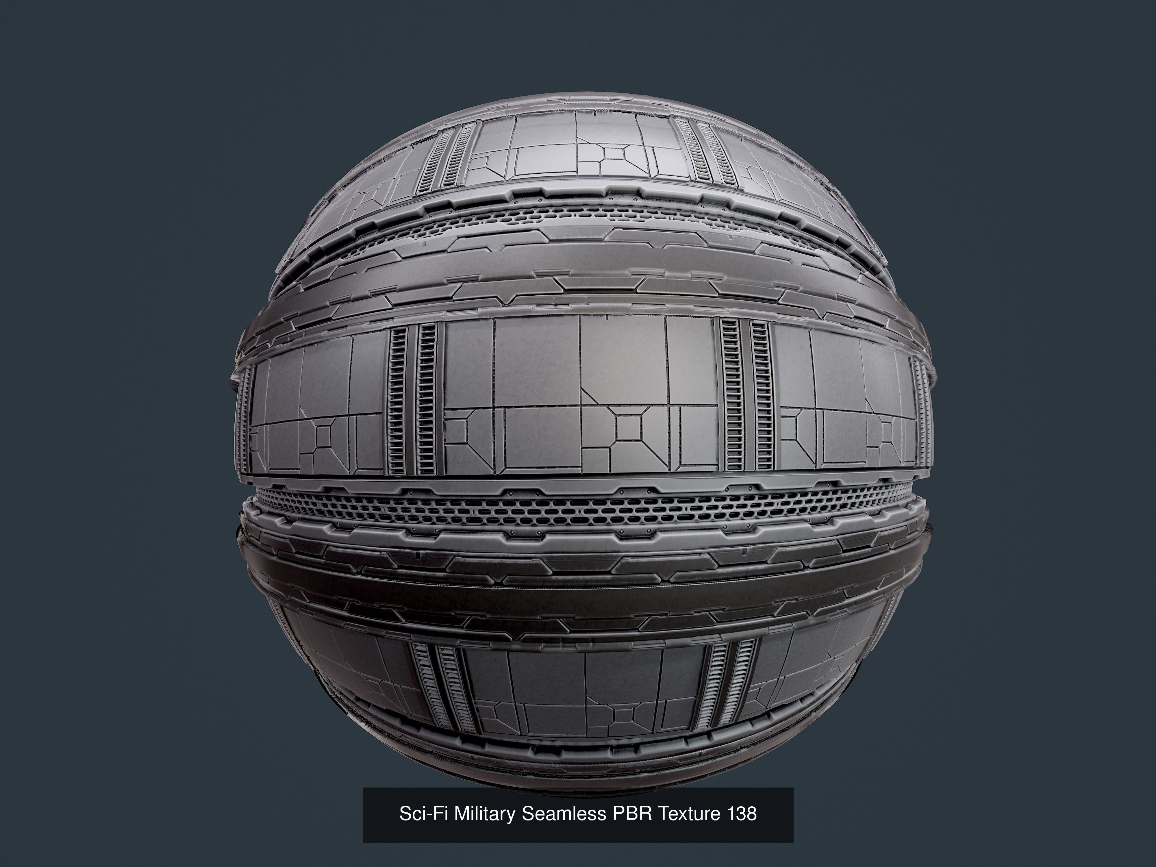 35 Sci-Fi Military Seamless PBR Textures Texture_39