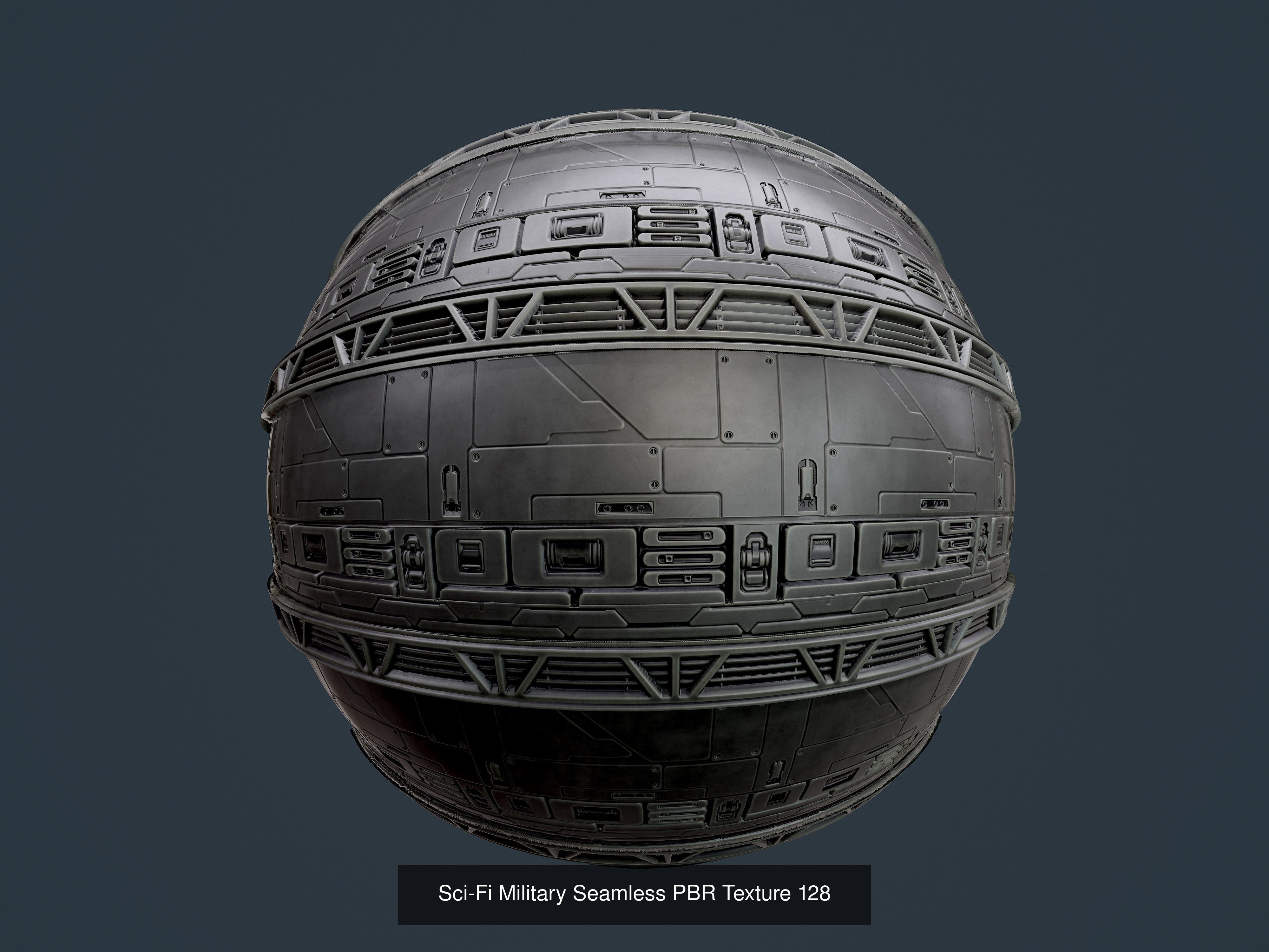 35 Sci-Fi Military Seamless PBR Textures Texture_29