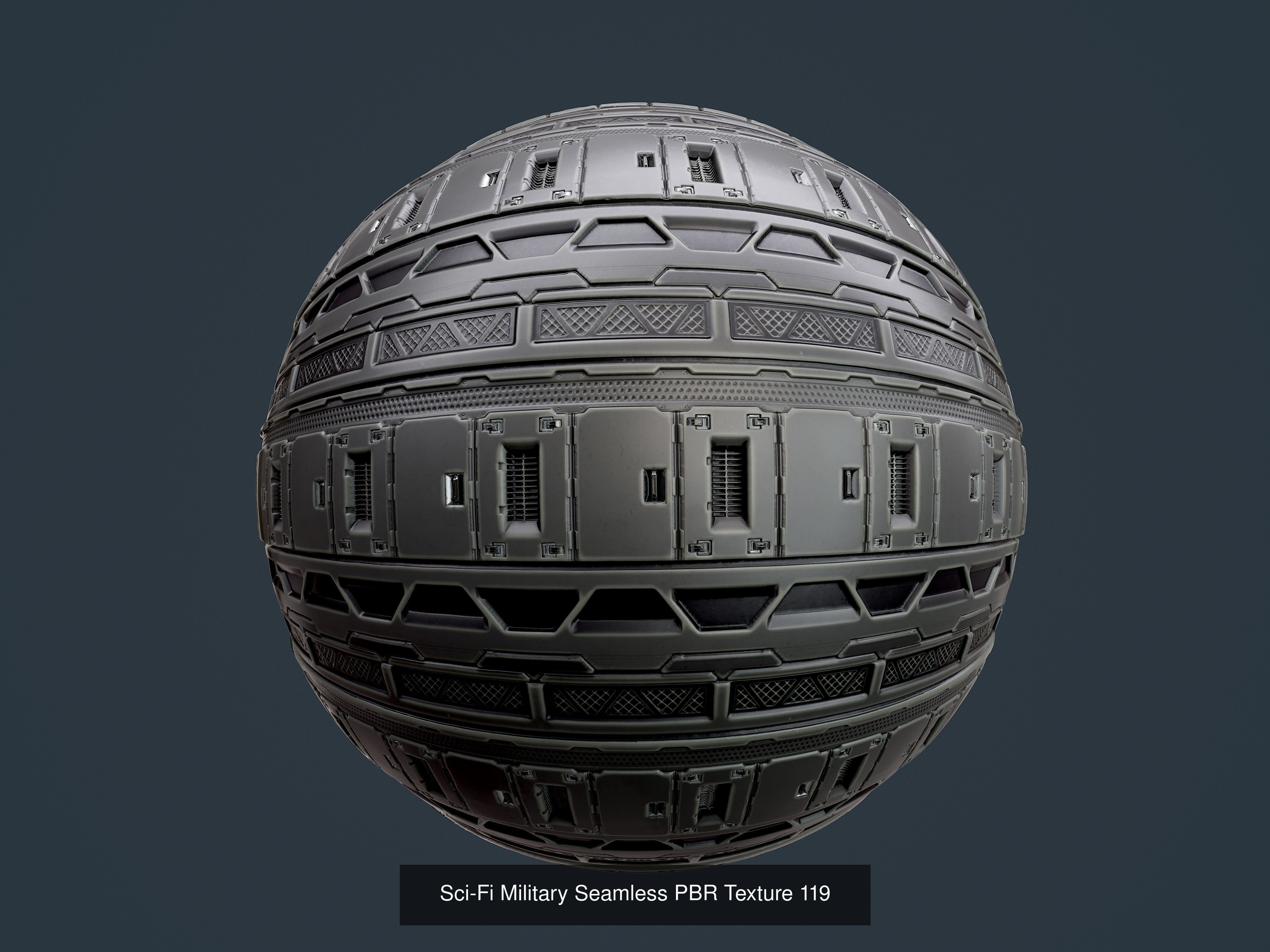 35 Sci-Fi Military Seamless PBR Textures Texture_20