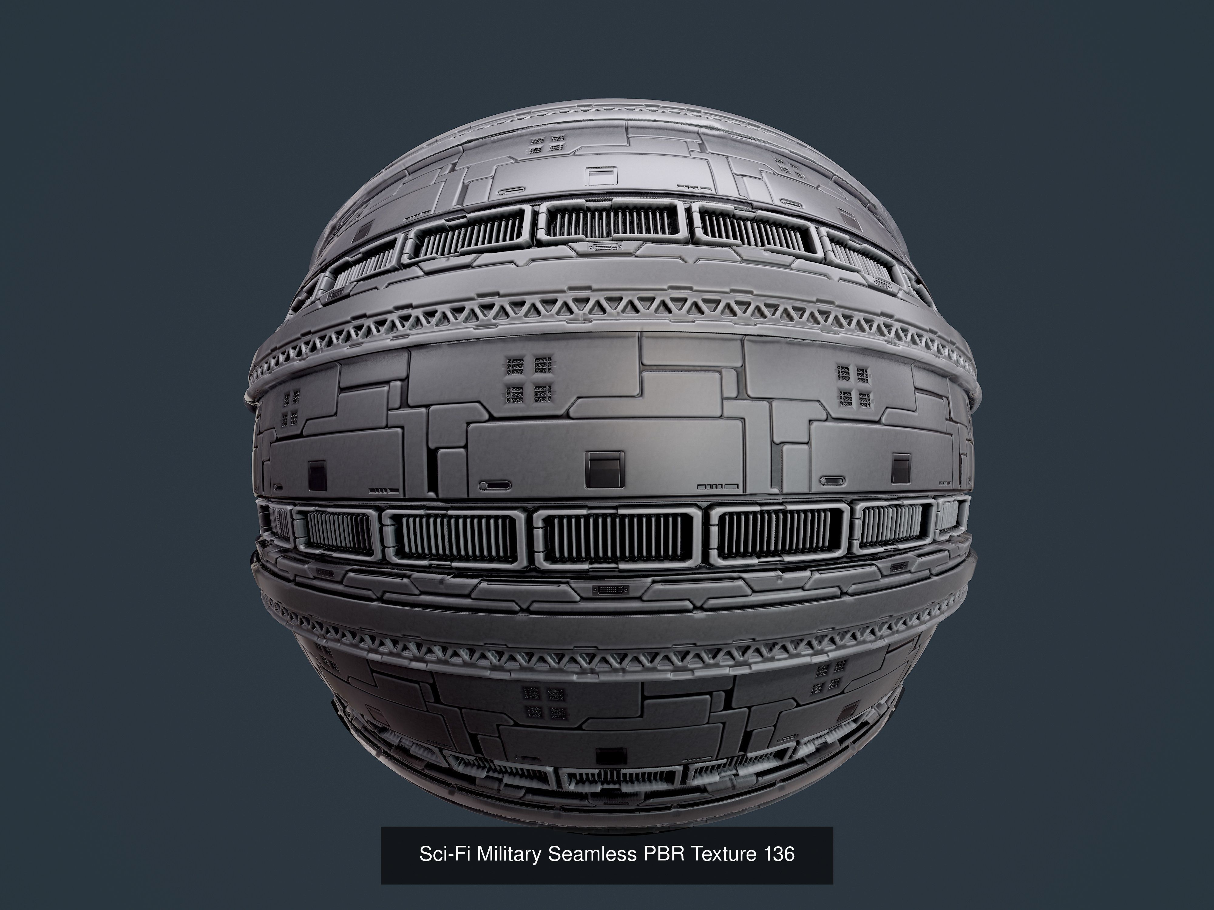 35 Sci-Fi Military Seamless PBR Textures Texture_37