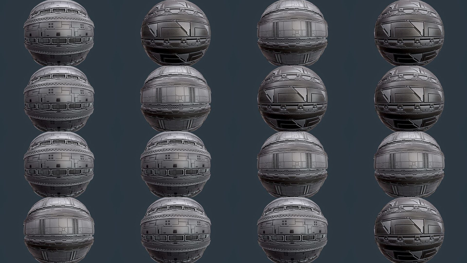 35 Sci-Fi Military Seamless PBR Textures Texture_3