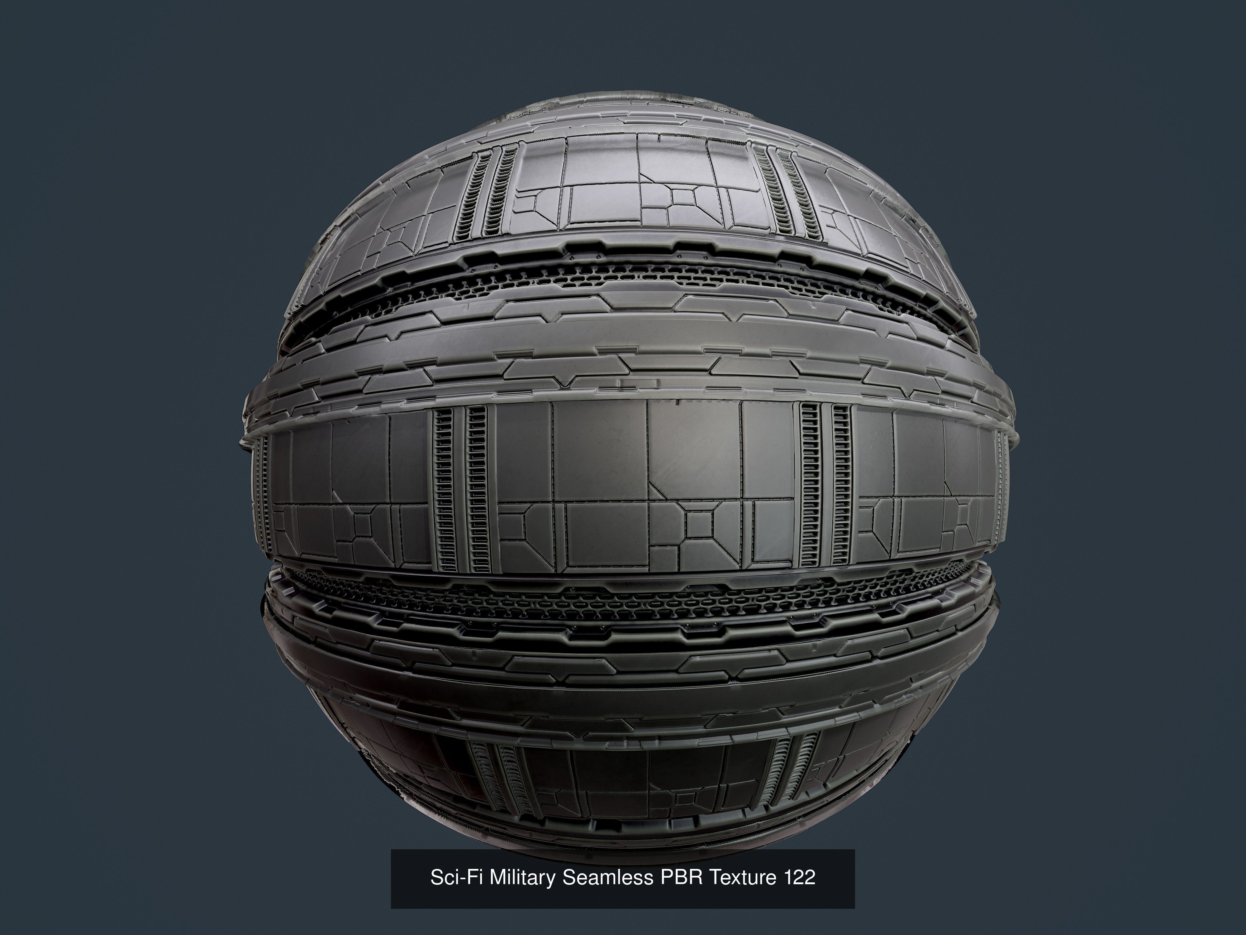 35 Sci-Fi Military Seamless PBR Textures Texture_23