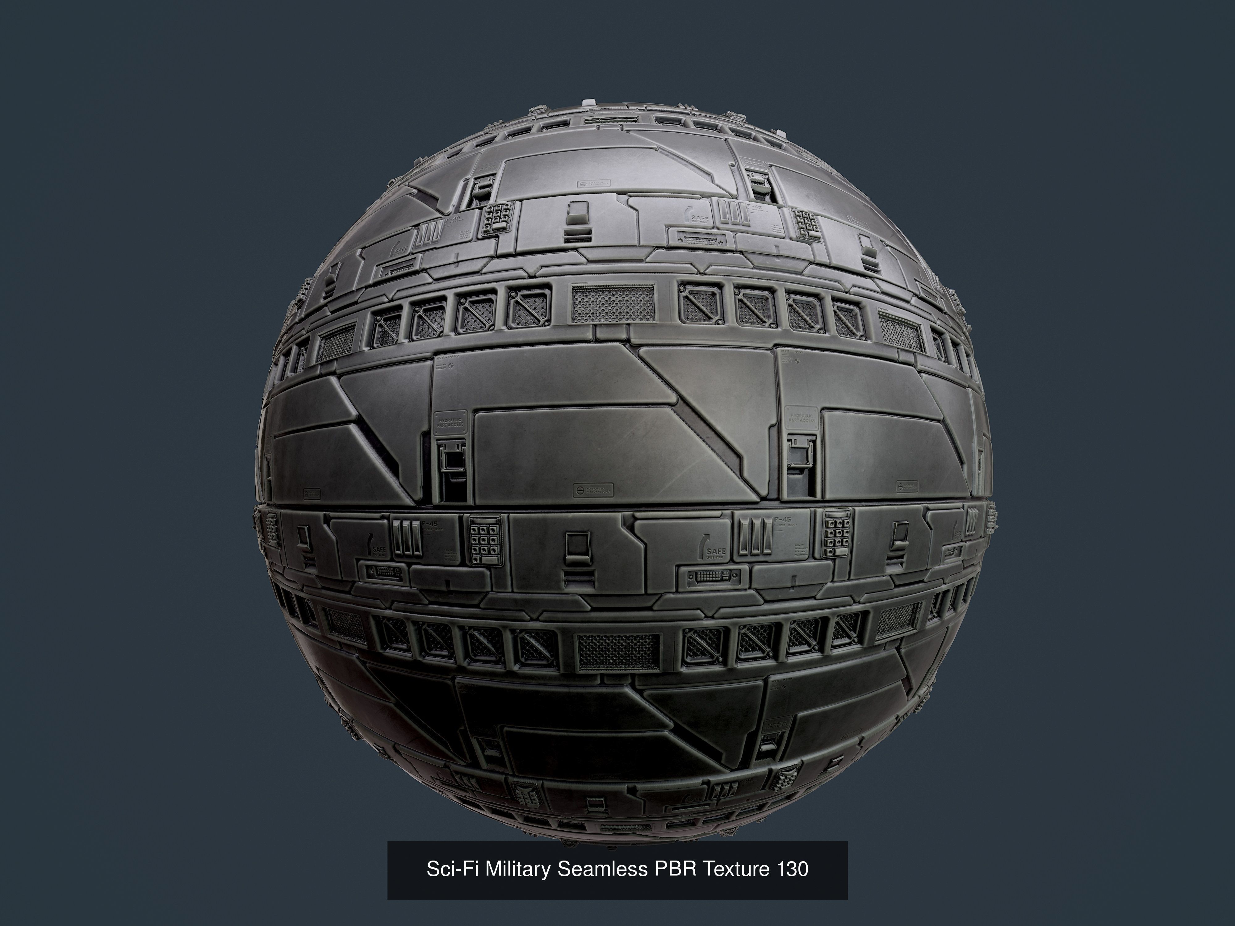 35 Sci-Fi Military Seamless PBR Textures Texture_31