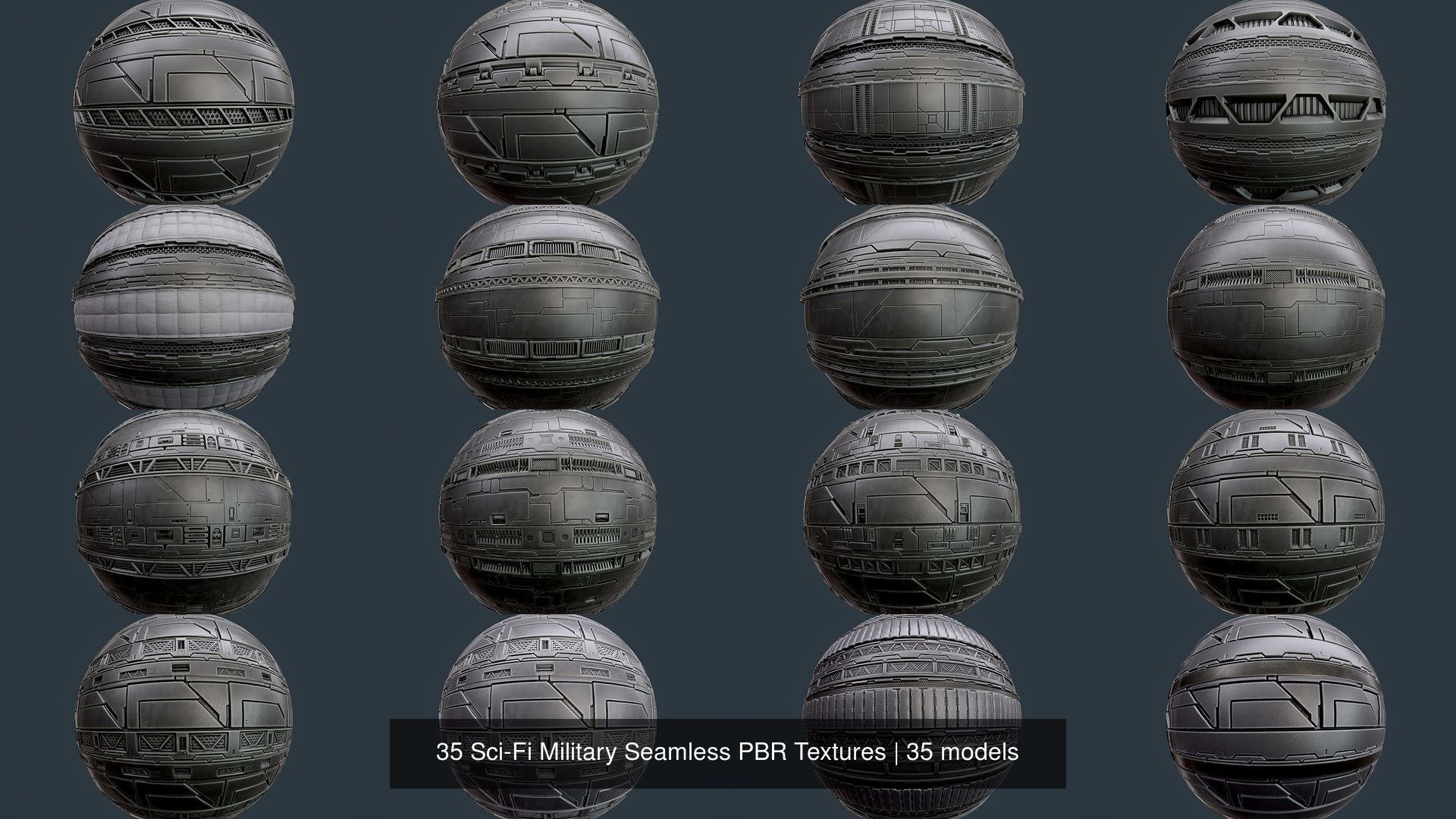 35 Sci-Fi Military Seamless PBR Textures Texture_2