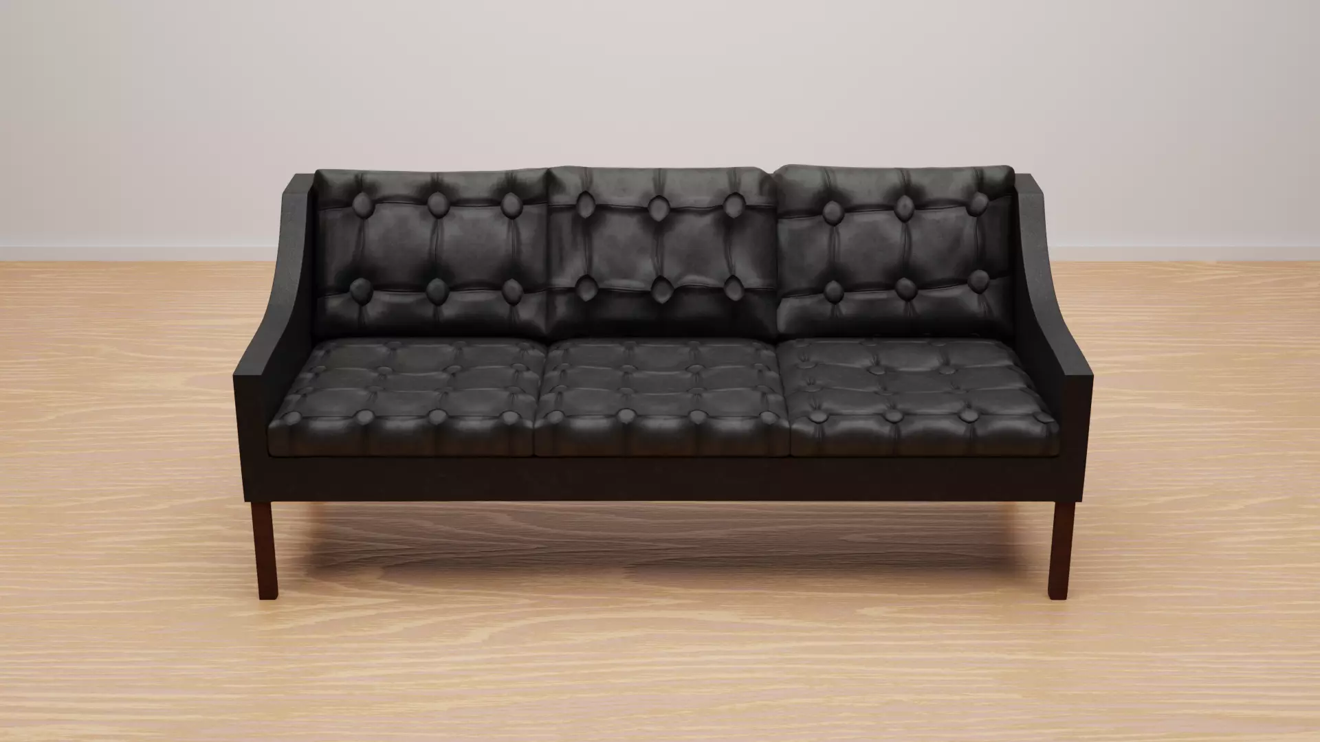 Leather Sofa Model Free 3D model_0